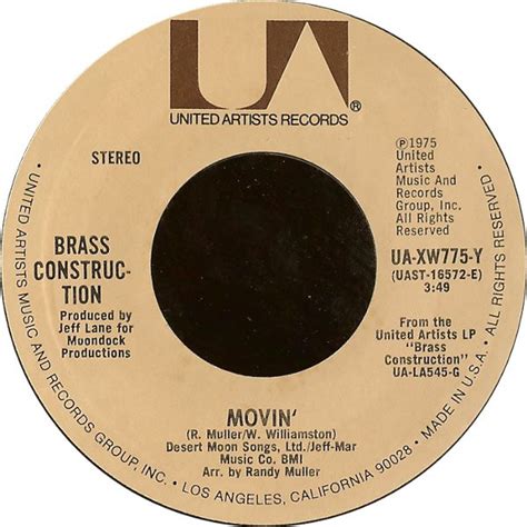 Brass Construction - Movin' / Talkin' | Releases | Discogs