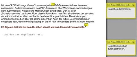 It includes all common functions included in pdf viewers: Text einfügen mit pdf- xchange pdf viewer in ein pdf-Dokument