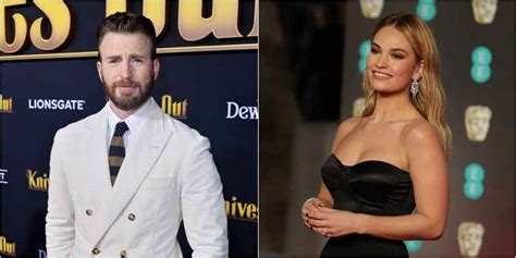 Lily james has been in the news for her tiny waist size in cinderella. Novo casal? Chris Evans e Lily James são fotografados juntos