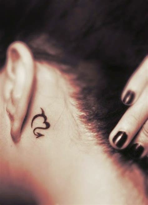 Maybe you would like to learn more about one of these? Zodiac Sign Sagittarius Tattoo Behind Ear