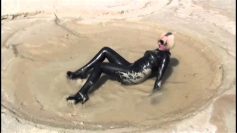 You must have an account to download a video. LATEX CATSUIT - messy fun in a mud lake - YouTube
