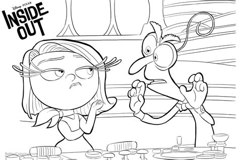 Inside out disgust coloring pages. Inside Out Coloring Pages Disgust and Fear - Free ...