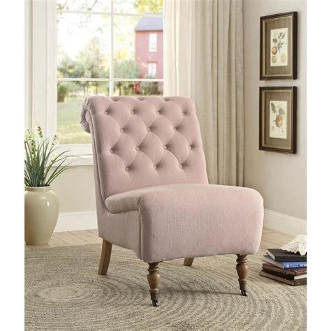 Here are a few calming home décor tips which will help to stay serene and calm within your home if your home is chock full of décor objects and furniture, it might upset you subconsciously and make you feel nervous. Linon Home Decor Cora Washed Pink Linen Roll Back Side ...