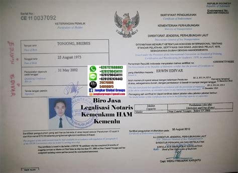 (c) kenaikan jumlah kebutuhan pelaut dalam 10 tahun (2010. Jangkar Groups: LEGALISIR SERTIFIKAT PELAUT DI DIRJEN HUBLA