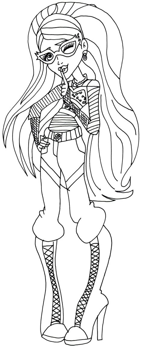 Make sure this fits by entering your model number. Ghoulia Yelps Secret Creepers Monster High Coloring Page ...