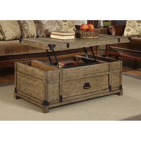 The wooden construction contains 1 drawer for storage, shelf and lift table top. Coast to Coast Imports Treasure Coffee Table with Lift Top ...