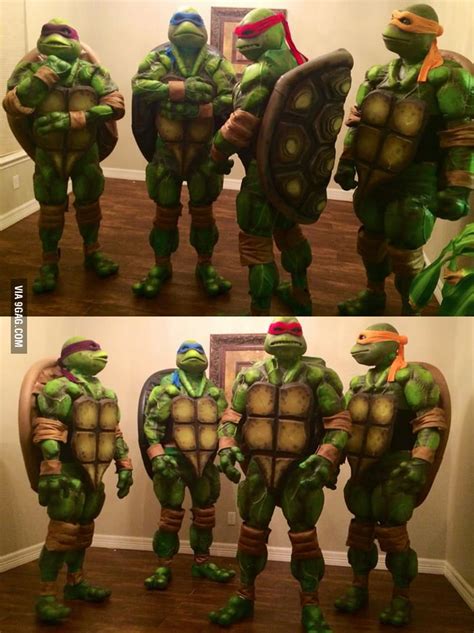 By jamie · on december 16, 2014 · 31 comments ·. Homemade Ninja Turtles Costumes - 9GAG