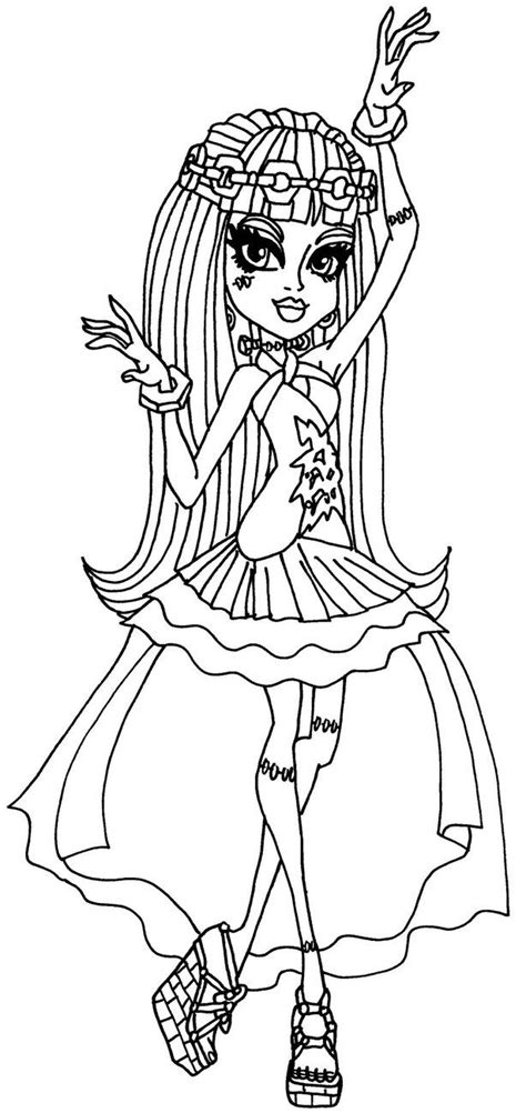 Beautiful as monster high coloring pages with monster high. Frankie 13 Wishes by elfkena on DeviantArt - a coloring ...