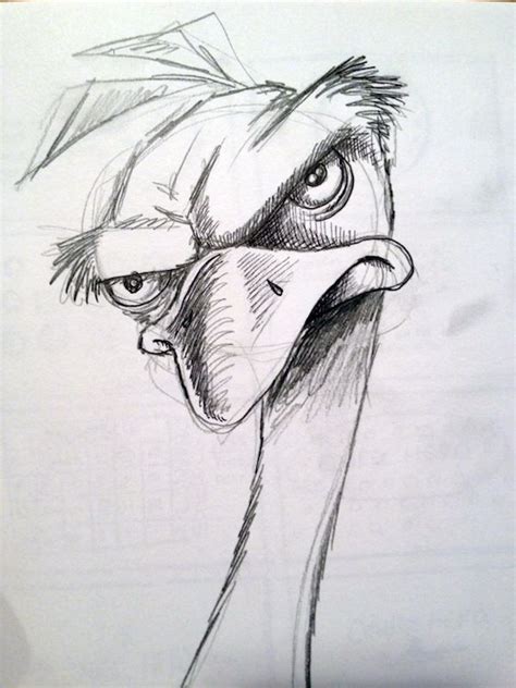 1) draw a rectangle that will define the conditional proportions and boundaries of the chosen drawing. Early Emu Sketch | Arte, Imágenes para dibujar, Dibujos