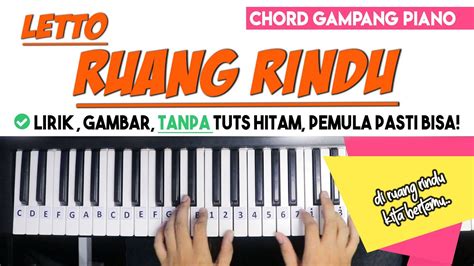 Bm a g a d di ruang rindu kita bertemu. Chord Gampang Piano | Letto - RUANG RINDU | Mudah Dipahami ...