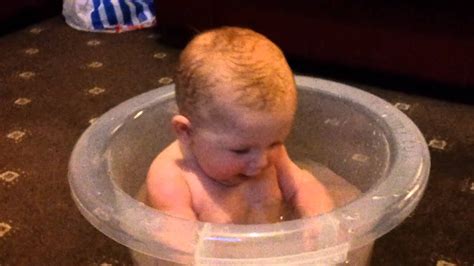 Get it sunday, jul 11. Baby bath time in the Tummy Tub - YouTube