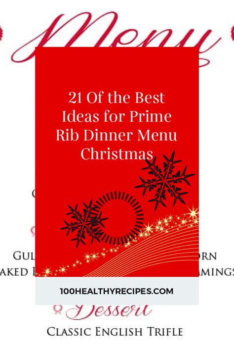 As a general rule of thumb, plan for 1 rib for every 2 people. 21 Of the Best Ideas for Prime Rib Dinner Menu Christmas ...