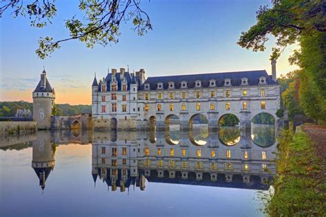 Each room features a private bathroom. Château de Chenonceau, Loire Valley, France ...