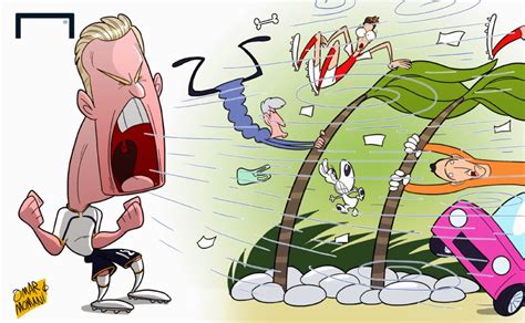 ⚽️ @spursofficial @england enquiries @ck66ltd. Omar Momani cartoons: Kane's hurricane