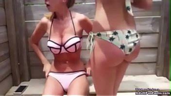 Sister caught brother jerking off, and makes him tight teen brunette 1953 min. Two Teens Almost Caught Masturbating In Bikini - XVIDEOS.COM