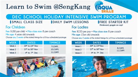 Brings to you malaysia airlines promotion 2018 for your new year travel! Aqua Skill - 2018 Dec School Holiday Swimming Promotion ...