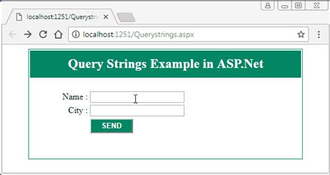 This behaviour can be changed with the skipnull option. Query String in ASP.Net