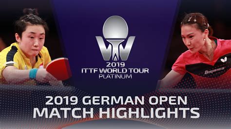 Feng tianwei is using the hurricane long 3(racket) neo hurricane 3(rubber front) tenergy 05(rubber back). Feng Tianwei vs Shan Xiaona | 2019 ITTF German Open ...