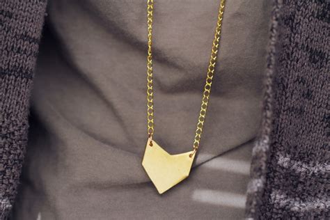 Buy arrow necklace and get the best deals at the lowest prices on ebay! Gold Arrow Necklace · How To Make A Metal Pendant · Jewelry on Cut Out + Keep