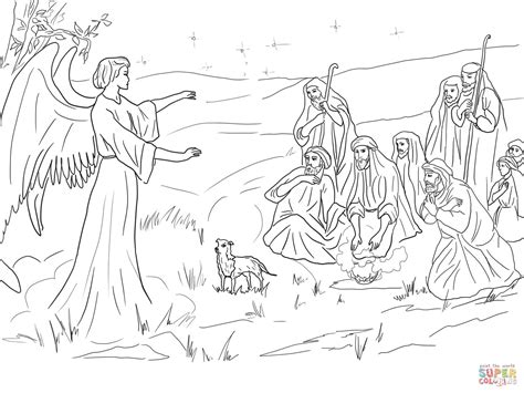 I love christmas angel coloring pages. The Birth Of Jesus Coloring Page - Coloring Home