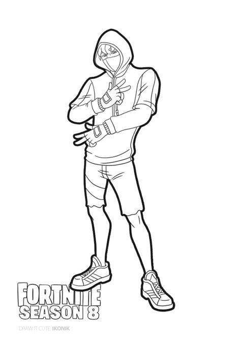 Ikonik | Fortnite coloring page - Color for fun #Ikonik # ... Ikonik is an epic outfit in fortnite: