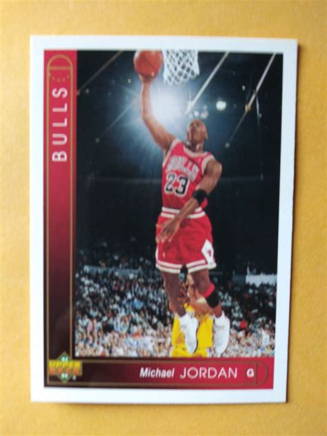 The popularity and achievement of the individual player has a great bearing on desirability. 1993-94 Upper Deck Michael Jordan #23, Chicago Bulls, HOF ...