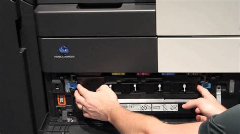 Find everything from driver to manuals of all of our bizhub or accurio products. Konica Minolta - Bizhub C454 and C554 -How to change the waste toner box - YouTube