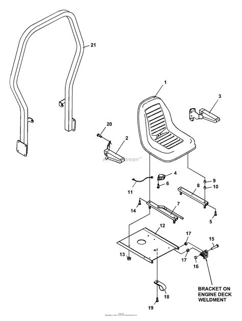 Click on the manual below that you want to see. Bunton, Bobcat, Ryan 642225 BZT 2200D W/52" Side Discharge Parts Diagram for Seat Assembly & ROPS