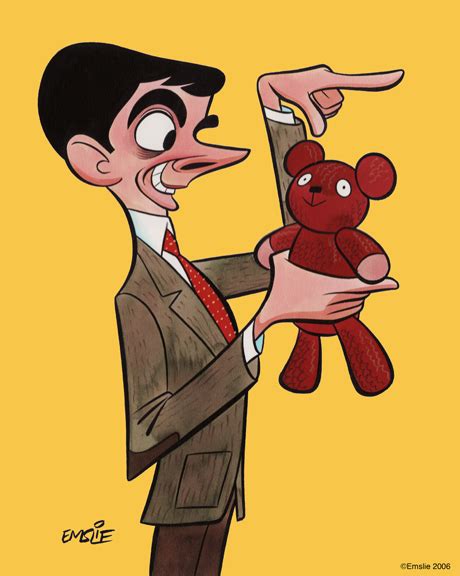Mr bean and teddy , drawing cartoon youtube , mr. The Cartoon Cave: Congrats Rowan Atkinson!