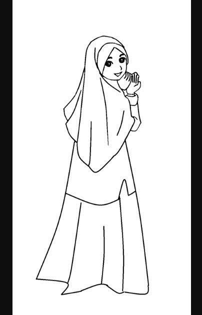 Bukan pacar sembarang pacar, tetapi pacar yang cantik dan. 23+ Gambar Kartun Muslimah Lucu Hitam Putih di 2020 | Kartun, Chibi, Gambar
