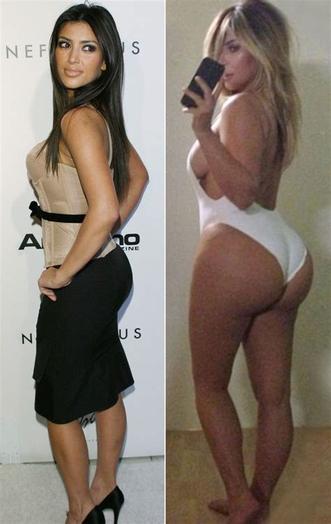 What did she look like before when she. Is Kim Kardashian's bum real? The truth about her 'fake ...