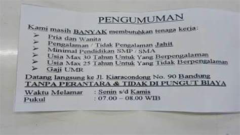 3,900 likes · 6 talking about this. Lowongan Kerja Garmen di Bandung SMP/SMK/D3/S1 - Tasikplaza