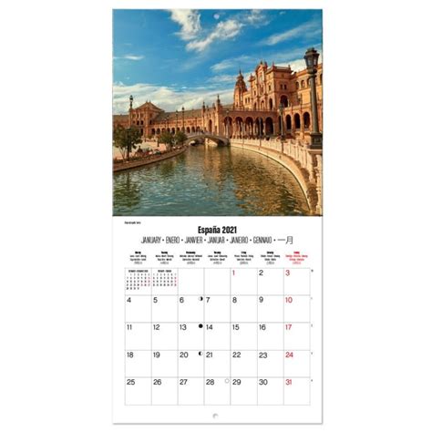 Descargar calendario barcelona 2021 para imprimir. Calendario 2021 30X30 España - Nosoloposters.com