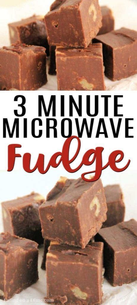 Made in a mini muffin tin to make the perfect bite sized treats. 3 Minute Microwave Fudge | Recipe | Microwave fudge, Fudge ...