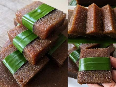 Berlainan dengan talam ubi yang boleh di potong. Bingka Ubi Kayu Gula Merah Tradisional - hybrid art