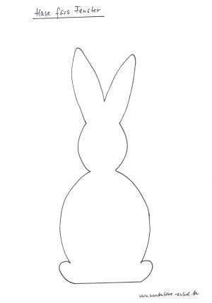 Hasen vorlage zum ausdrucken basteln mit kindern ostern osterhasen silhouette easter bunny template bunny templates crafts. Osterhasen fürs Fenster - Ostern-basteln - Meine Enkel und ich - Made with schwedesign ...