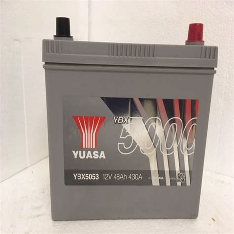 Your car battery supplies the current to the starter motor and ignition system when you start the engine. YUASA YBX5053 48Ah 430 CCA Car Battery