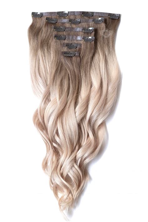 Get a glamorous new look in an instant with uniwigs hair extensions. Santorini Blonde - Deluxe 20" Seamless Clip In Human Hair ...