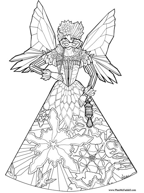 My daughters love coloring and so do i! Christmas fairy coloring pages download and print for free