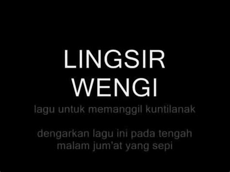 Original video lingsir wengi acoustic cover ini adalah milik alip_ba_ta. Lingsir Wengi..... - YouTube