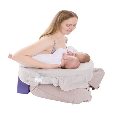 The new 6 in 1 twin support and feeding pillow! My Brest Friend Twin Nursing Pillow Evening Grey with Mom ...