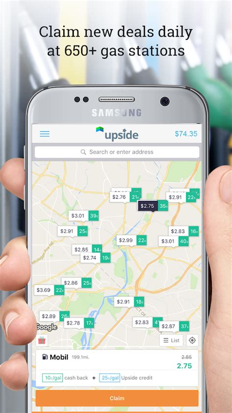 This app allows you to learn not only gas prices. Upside: Cheap Gas Prices, Fuel Rewards, Stations - Android ...