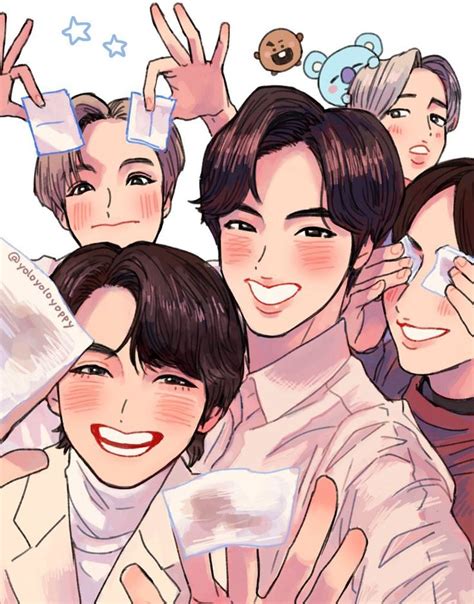 Bts boyband, of course, has a lot of fans collectively referred to as armys and this fan club even have their own logo! Pin de KJankham Nook en BTS FANART AND EDIT en 2020 | Fan ...