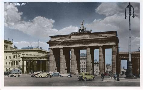 Brandenburg gate in berlin 1940. Brandenburg Gate, Brandenburger Tor, 1930s