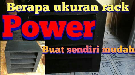 Pertama, anda harus membuat bracket. Cara membuat rak power amplifier - YouTube