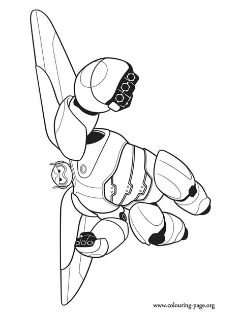 Go go tamago big hero 6 coloring sheet. Baymax can transform himself into a combat robot with ...