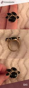 Kendra Scott Black And Gold Ring Size 8 Black Rings Gold Rings Ring