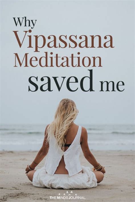 Why Vipassana Meditation saved me | Vipassana meditation, Vipassana ...