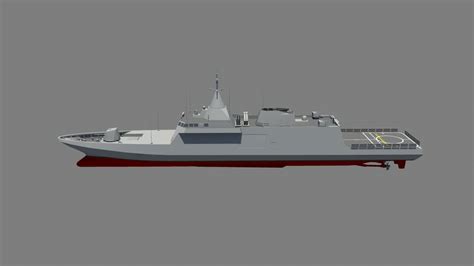 Philippines damen schelde bought bidding documents but did not submit an offer. gowind combat corvette 3d model