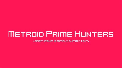 Play as samus with bonus weapons. Metroid Prime Hunters Font : Download Free for Desktop ...